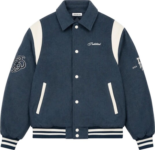 Prohibited Field College Jacket Navy XL Prohibited Field College Jacket Navy XL
