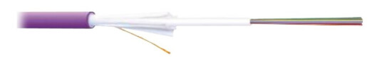Digitus Professional Installation Cable - Samlet Kabel - Fiberoptisk - 50 / 125 Mikroner - Om4 - Halogenfri Utendørs - Fiolett