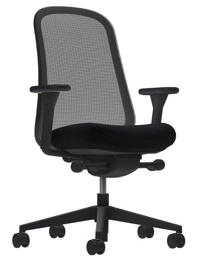Herman Miller Lino, Grafittsort, Synkron Sving, Vippebegrensning, Justerbar Setedybde