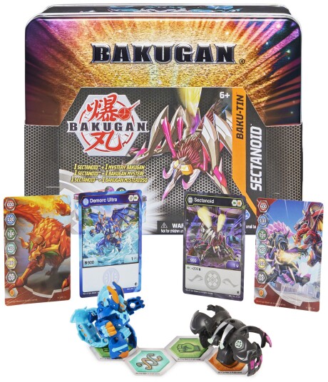 Bakugan BTB Baku Tin S4 BP GML Kast & Snurr Spinnende Topp 6+ År