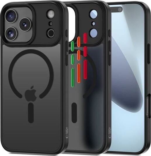 Tech-Protect MagMat XT 4-set MagSafe Case for iPhone 17 Pro Max Matte Black