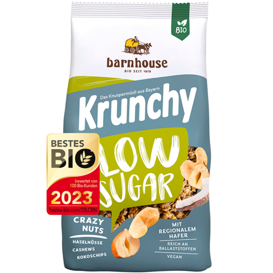 Barnhouse Müsli med nøtter lavt sukkerinnhold 375 g Barnhouse Müsli med nøtter lavt sukkerinnhold 375 g