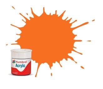 Humbrol Akryl No 18 Orange - Blank 18,2ml boks