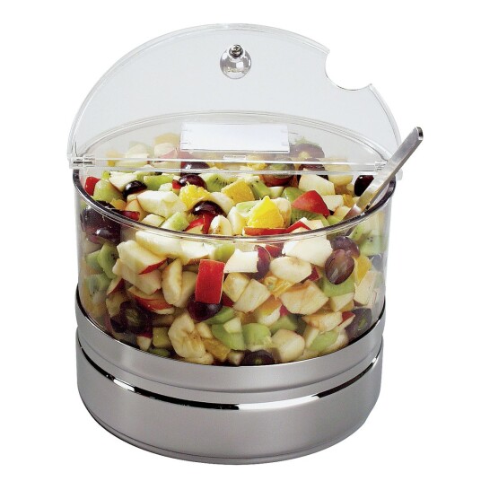 APS Buffet kjølebrikke Top Fresh Maxi; 4 l 22x18 cm (ØxH); Sølvfarge/Transparent; Rund APS Buffet kjølebrikke Top Fresh Maxi; 4 l 22x18 cm (ØxH); Sølvfarge/Transparent; Rund