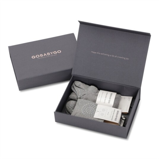 Gobabygo Grey Melange Crawling Starter Kit 6 12 mdr