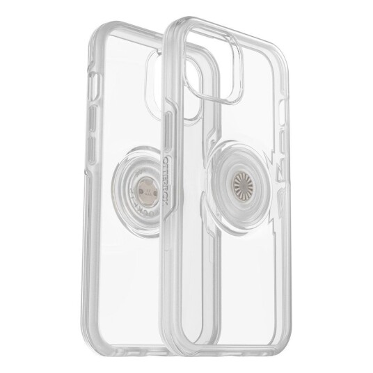 OtterBox + POPSOCKETS Symmetry Series iPhone 14 / 13 Håndverker Deksel med Innebygd PopGrip - Gjennomsiktig