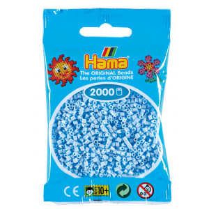 Hama Mini Perler 501-97 Pastellisblå  2000 stk