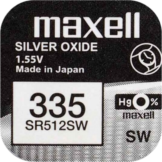 Maxell 335 / V335 / SR512SW / SB-AB / 280-68 / 622 Maxell 335 / V335 / SR512SW / SB-AB / 280-68 / 622