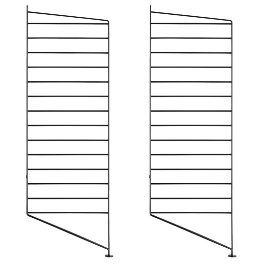 String String Gavler Gulv 30x115 cm 2 pk Sort
