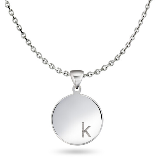 Pan Jewelry, Anheng i sølv med bokstav K