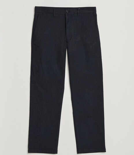 NN07 Aden Brushed Cotton Trousers Deep Navy