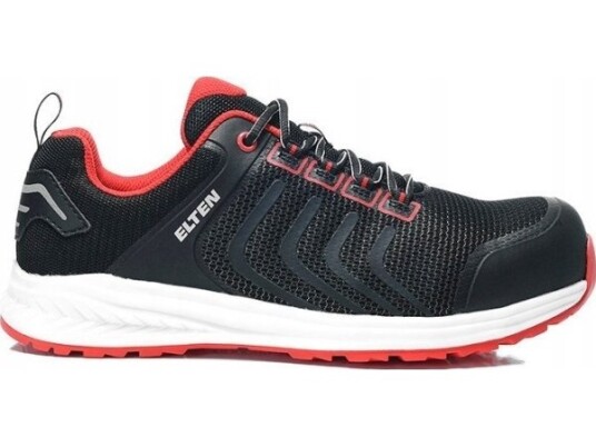 Sourcing Shoes Elten Livas Black Red Low Esd S1p, Black 40