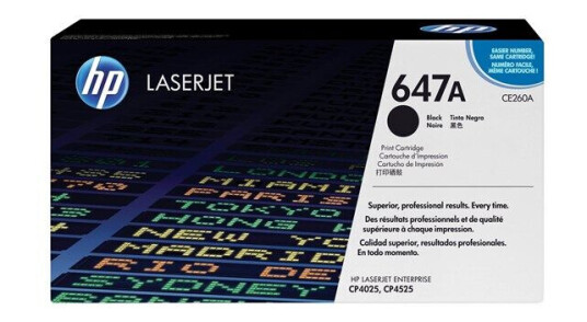 HP 647A / CE260A Black Toner - Laser toner Svart