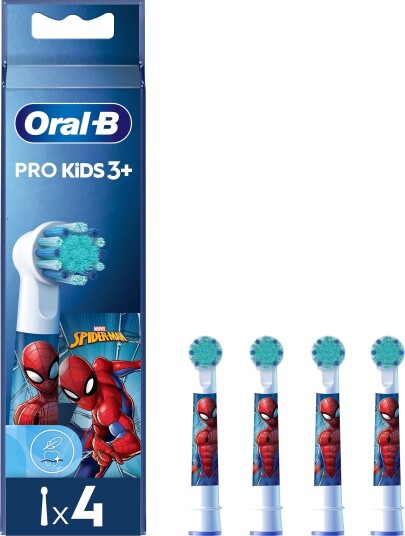 Oral-B Kids Spiderman tannbørstehoder 805374 (4-pakning) Oral-B Kids Spiderman tannbørstehoder 805374 (4-pakning)
