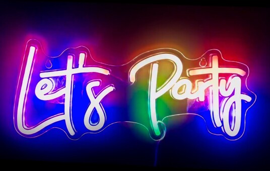 Hisab Joker Neonskilt Let's Party 96556