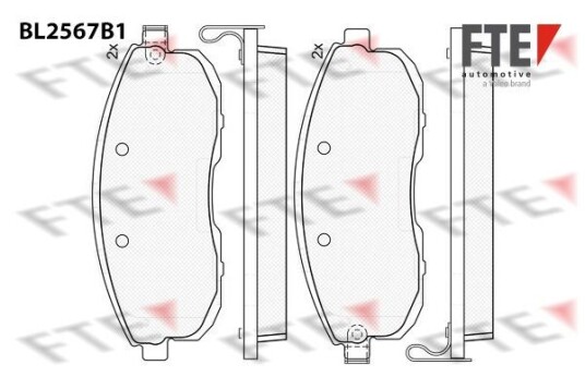 Bremseklosser FTE 9011090 Bremseklosser FTE 9011090