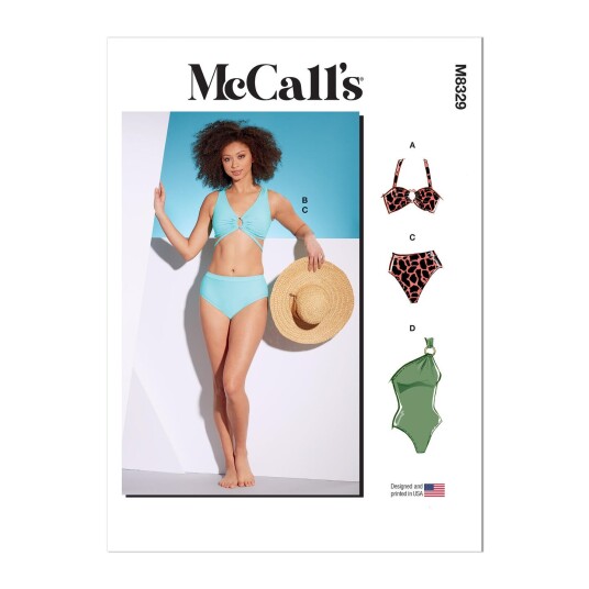 McCall's 8329 - Badedrakt & Bikini E5 (14-16-18-20-22)