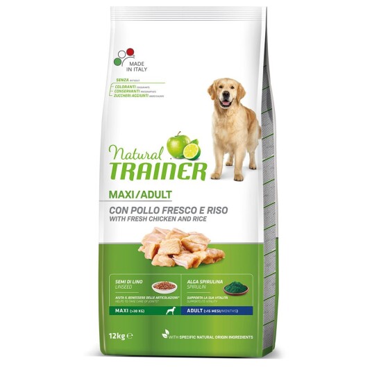 Trainer Natural Dog Nova Foods Trainer Natural Maxi Kylling Ris Og Aloe Vera 12 kg Trainer Natural Dog Nova Foods Trainer Natural Maxi Kylling Ris Og Aloe Vera 12 kg