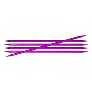 KnitPro Trendz Strømpepinde Akryl 20cm 5,00mm / 7.9in US8 Violet