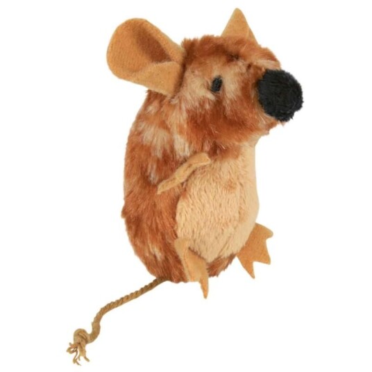 Trixie Mouse Med Lyd Og Kattemynte Brun