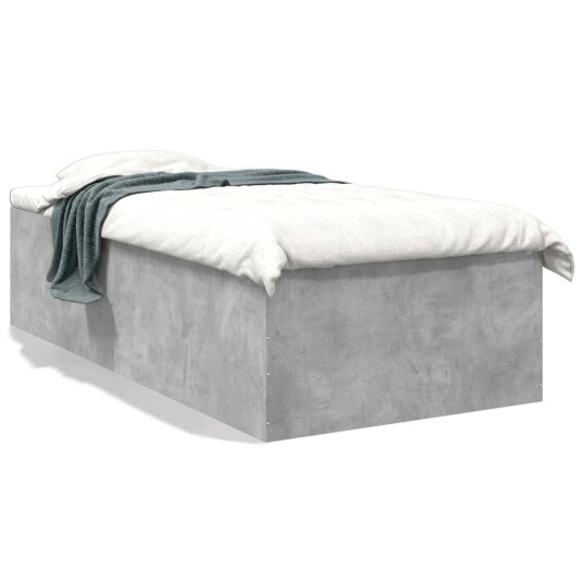  Sengeramme betonggrå 100x200 cm konstruert tre 8721102615993