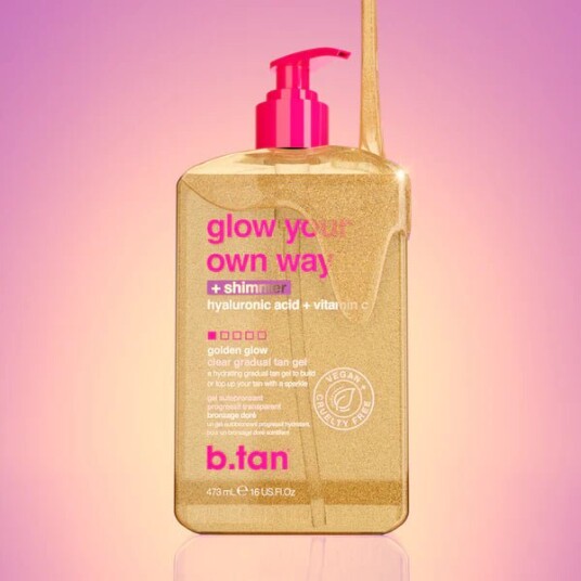 b.tan Glow Your Own Way Shimmer Gradual Self Tan Gel 591ml b.tan Glow Your Own Way Shimmer Gradual Self Tan Gel 591ml