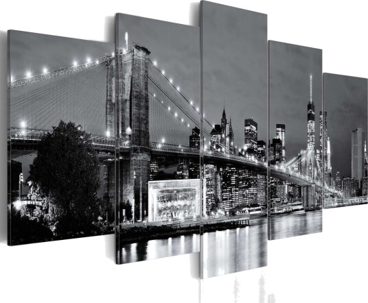 Bilde Black And White Glimpse 100x50 Artgeist sp. z o. o.