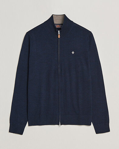 Morris Merino Full Zip Navy Morris Merino Full Zip Navy