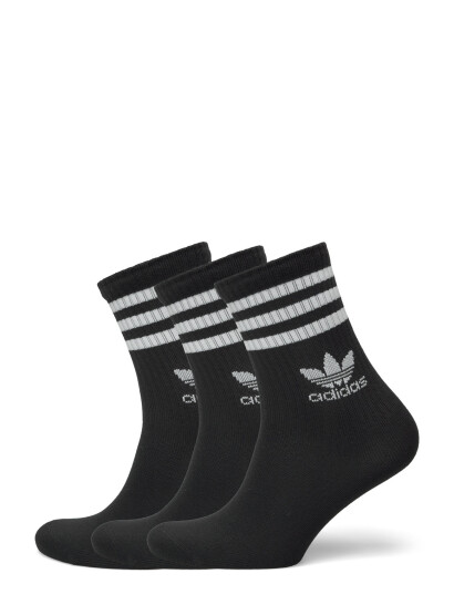 adidas Originals Crew Sock  3Str - Black - 40-42