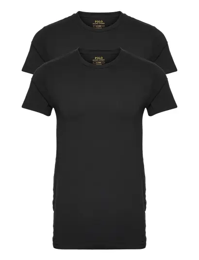 Polo Ralph Lauren Classic Crewneck Undershirt 2-Pack - Black - XL