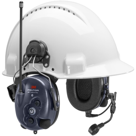 3M Peltor WS LiteCom Plus Hørselvern hjelmfeste, Bluetooth, komradio 16 kanaler, Hørselvern