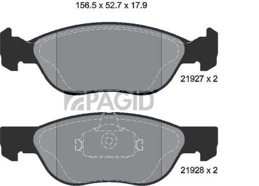 PAGID T1326N Bremseklosser