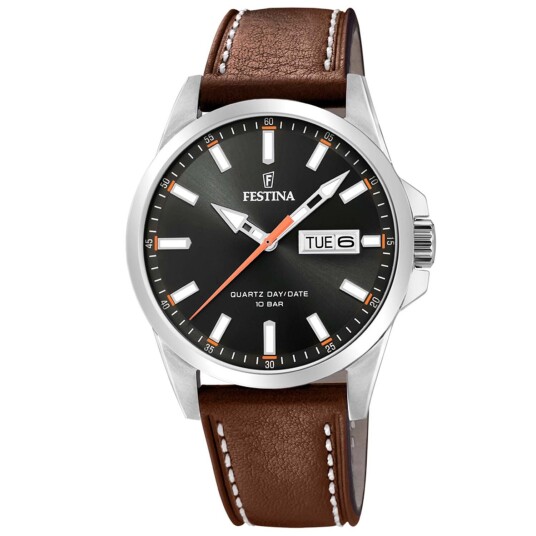 Festina Day Date F20358/2 - Herre - 41 mm - Analog - Kvarts urverk - Mineralglas