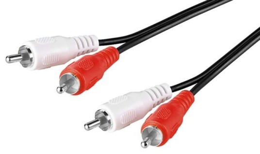 Pro Wentronic 2RCA Lydkabel 20 m Sort