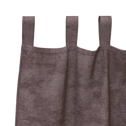  Gardin med gardiner 2 pcs Brun 245 x 140 cm Fløyel