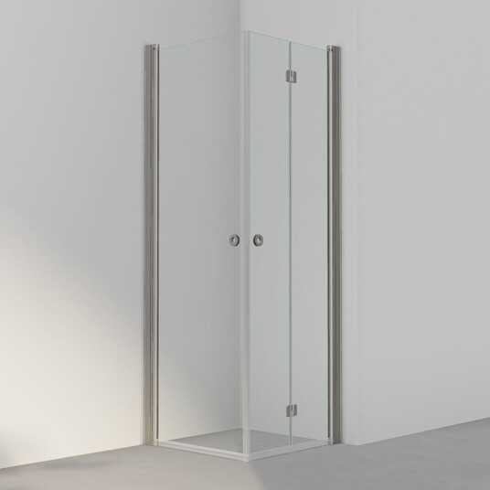 INR Iconic Nordic Rooms Dusjhjørne Linc 66 Flex Standardmål Stone / 70x70cm Høyre Hengslet