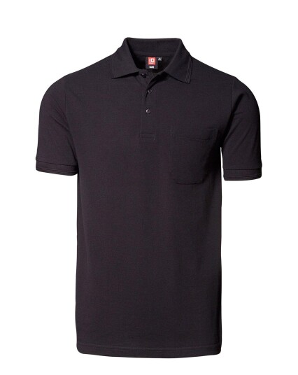 Id Klassisk Polo m. Lomme Svart