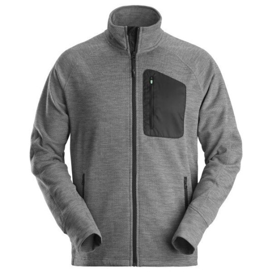Snickers Workwear 8042 FlexiWork Fleecejakke grå/svart XXXL