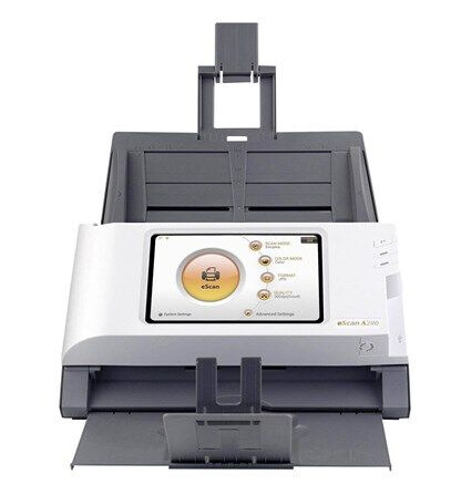 Plustek eScan A280 Dokumentscanner med WiFi og ADF - 600 dpi, Hvit/Sort