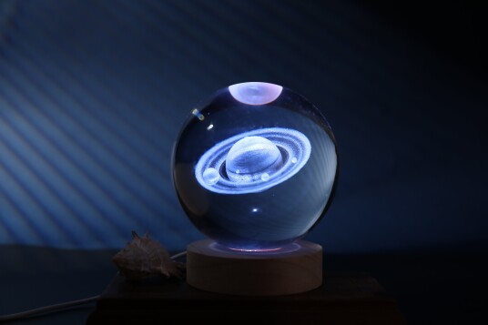 iTotal Crystal Ball Lamp Saturn large
