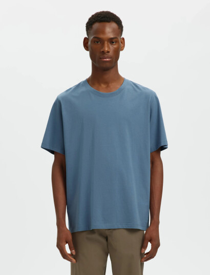 Selected Slhaspen Ss O Neck Tee Noos Blue XL Selected Slhaspen Ss O Neck Tee Noos Blue XL
