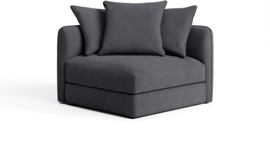 No Ga - Pavarotti Corner Module Shadow Dark Grey 04 Sofaer Grå Ned/metall/tre/skum