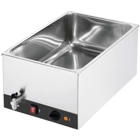 VEGA Vannbad BM 200 med tappekran; 35x28x55 cm (BxHxD); Sølvfarge