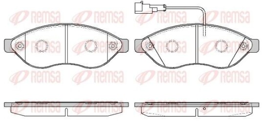 Bremseklosser REMSA 1237.11 Bremseklosser REMSA 1237.11