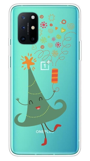 INCOVER OnePlus 8T Fleksibelt Plast Jule Deksel - Juletre