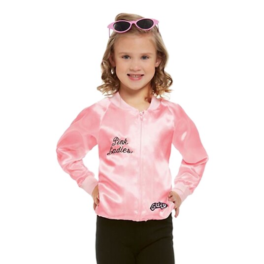 Smiffys Grease Pink Lady Jakke Deluxe Barn - Small Smiffys Grease Pink Lady Jakke Deluxe Barn - Small