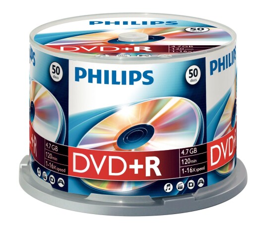 PHILIPS DVD+R 4,7GB 16X SP 50 
