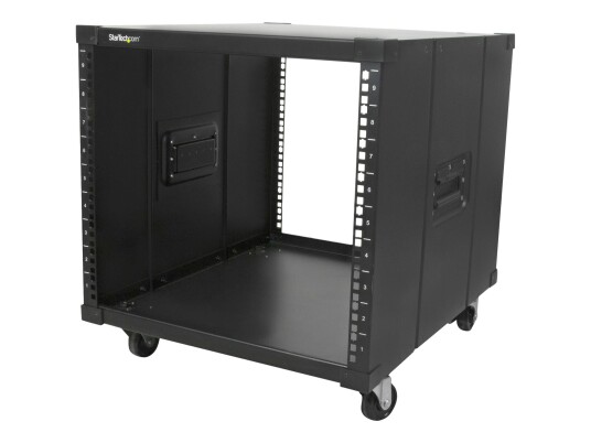 StarTech 9U Åpen Rammerack med Hjul - 23" Dyp, Bærbar Kabinett for 19" Nettverksutstyr