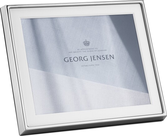 Georg Jensen Deco fotoramme, rustfritt stål, 10 cm x 12 cm