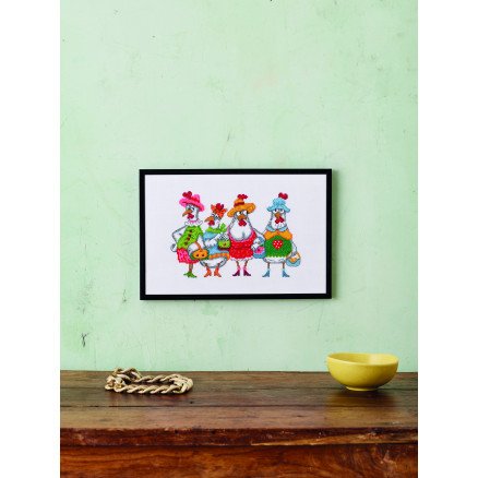 Permin Broderisett Chick o Holics 30x20cm